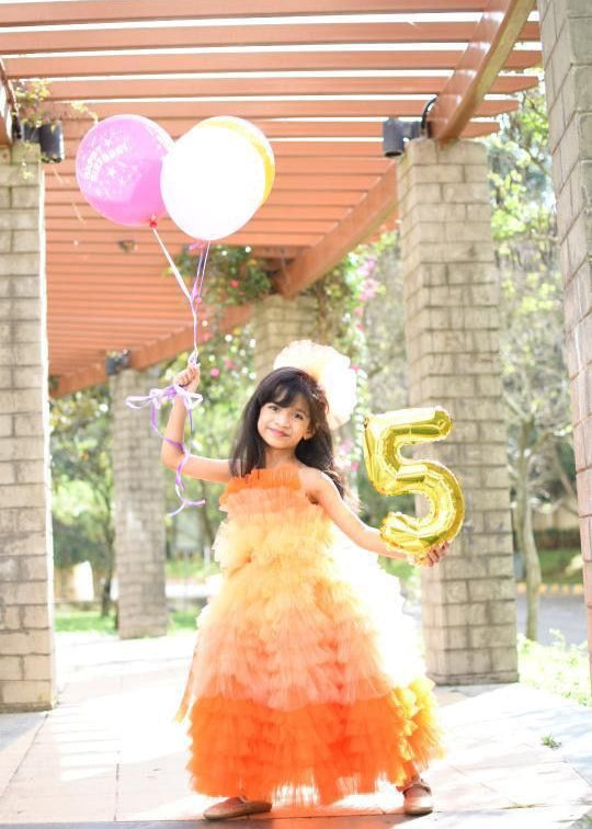 Birthday party gown for girls