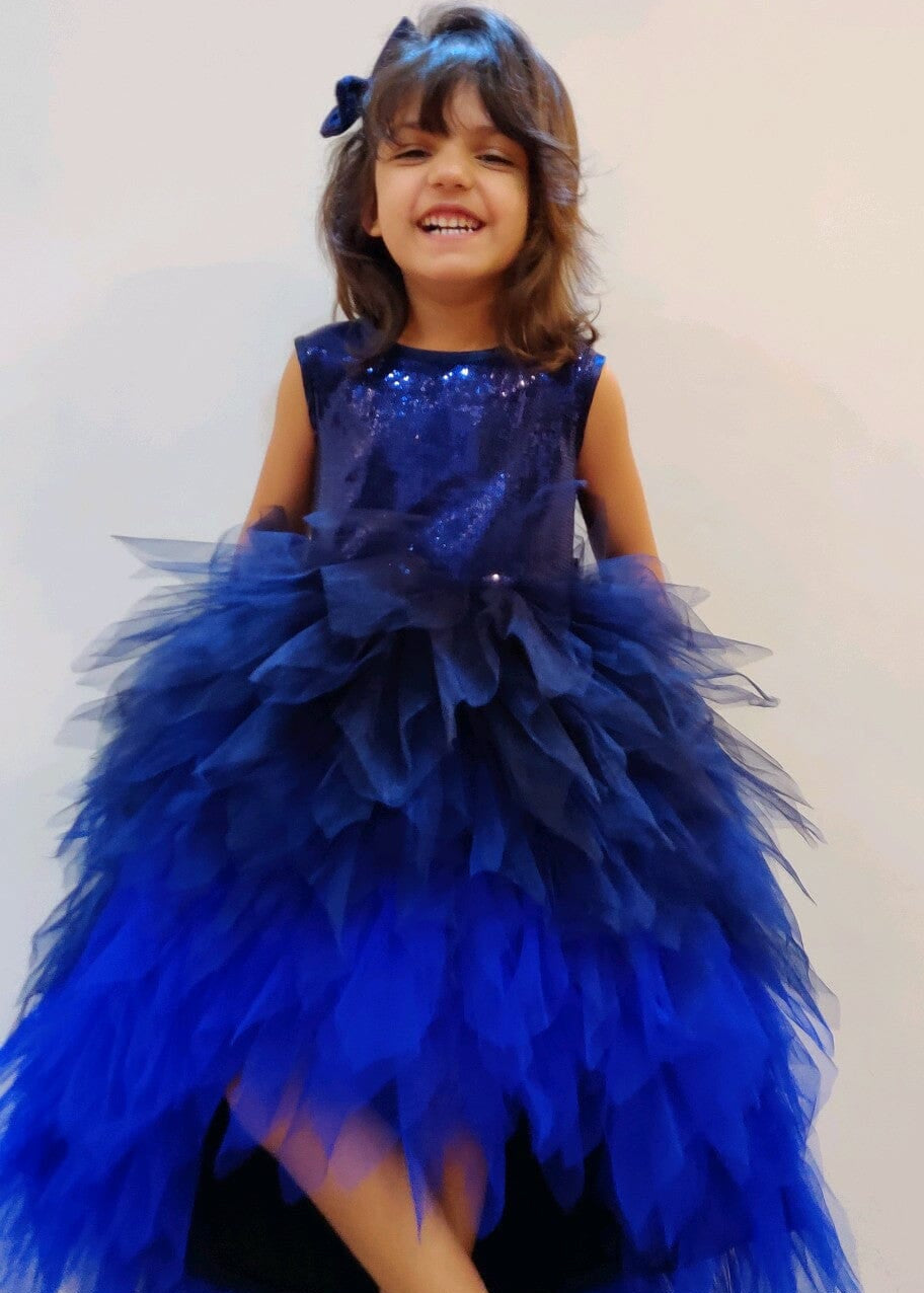 Blue Star Hilow Party dress Gown Forever Kidz 