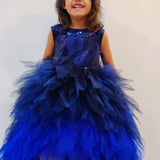 Blue Star Hilow Party dress Gown Forever Kidz 