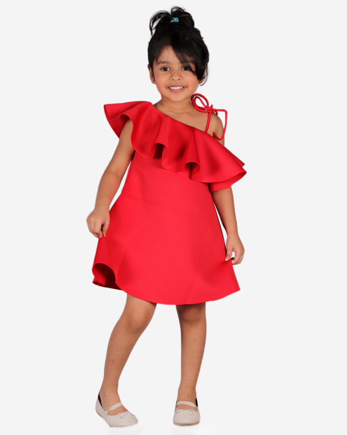 girls red dress