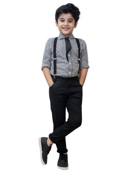 Aft Collection New Boys Solid Long Sleeve Dress Shirt With Matching Tie -  Etsy