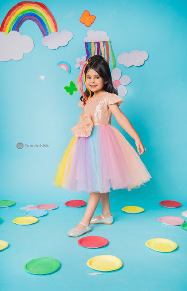 Kids Girls Unicorn Rainbow Dress Long Sleeve Casual T-shirt Dresses |  Fruugo NO