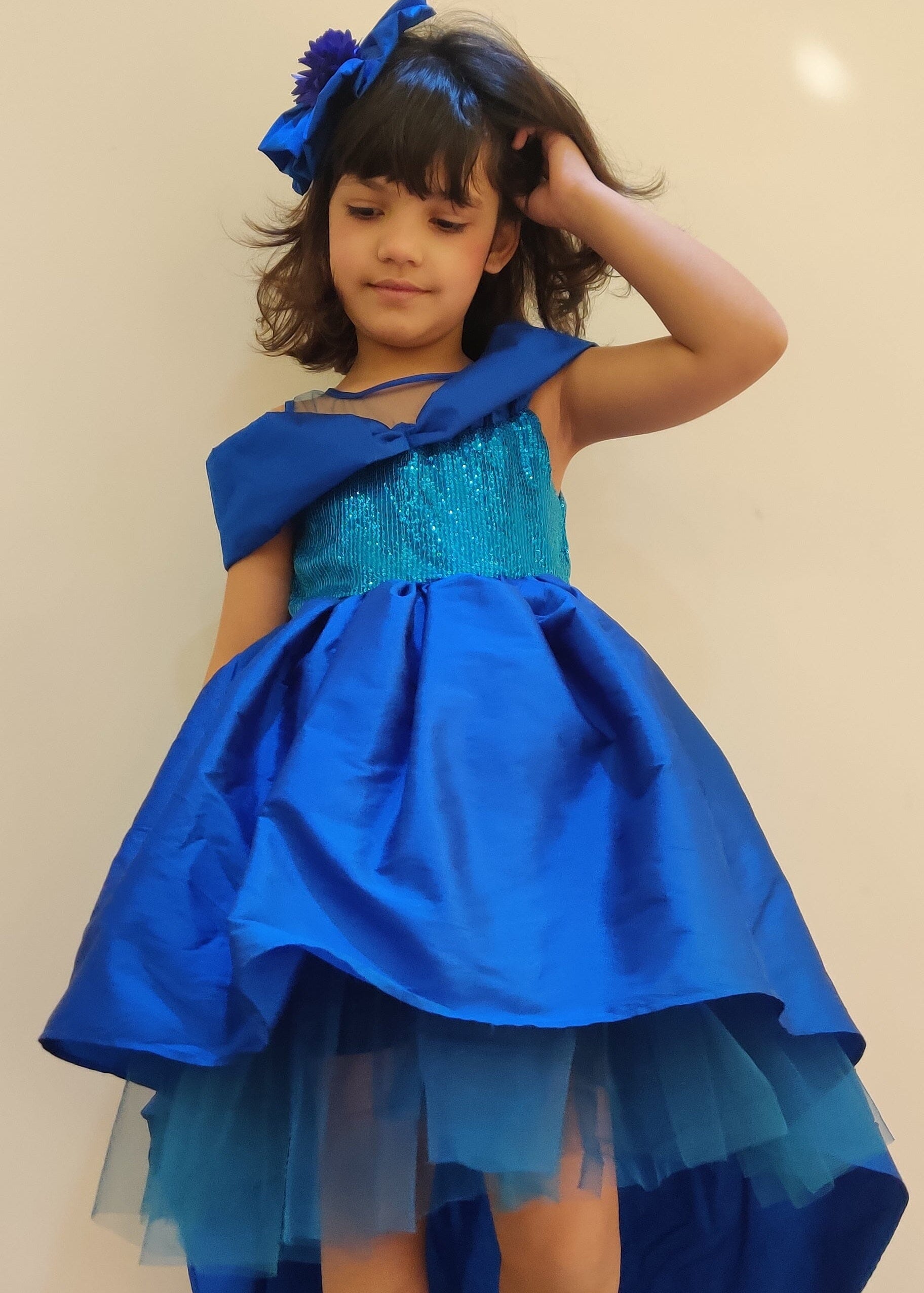 Sky and Star Hi Low Party Dress Gown Forever Kidz 